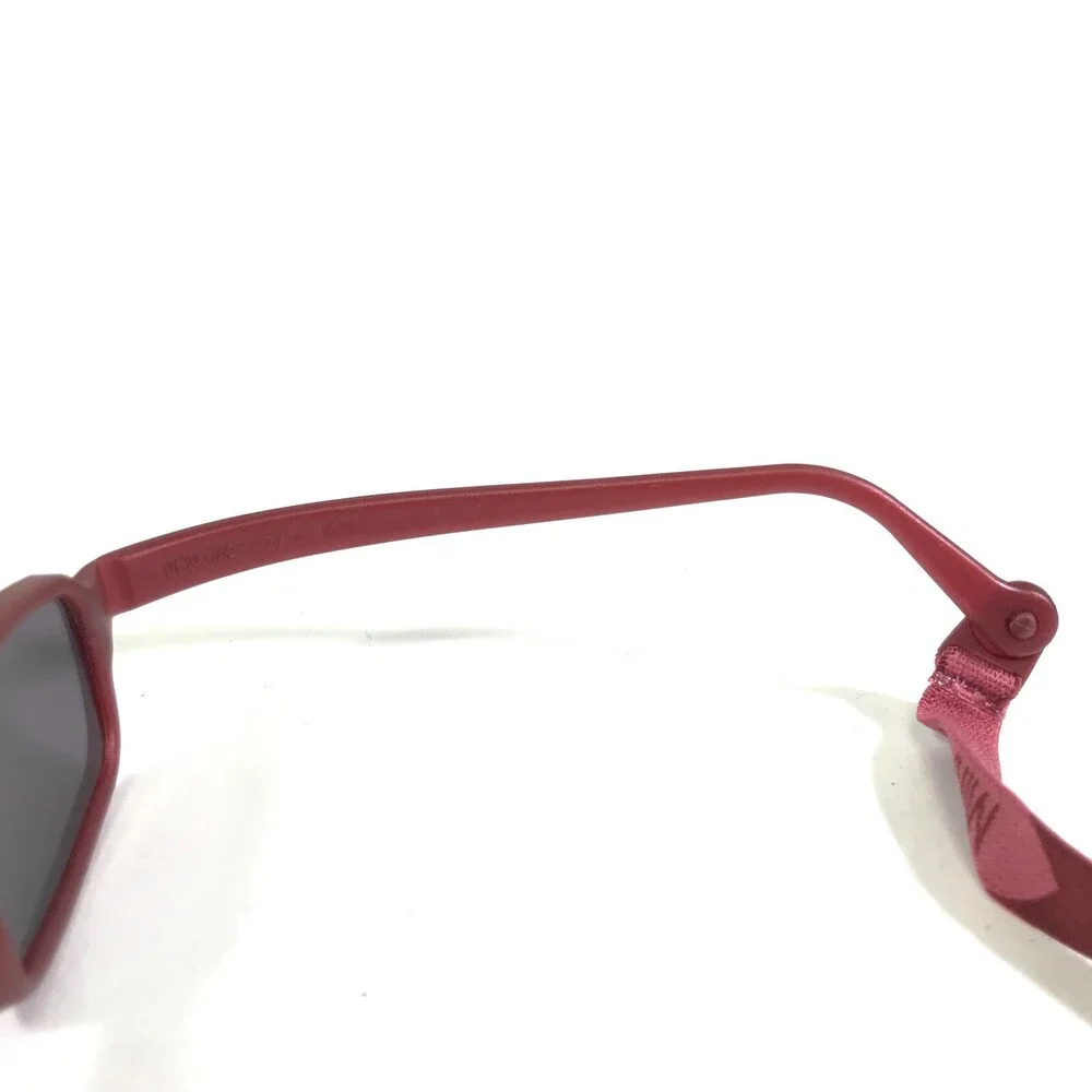Miraflex Sunglasses NEW BABY 2 Red Rectangular Frames with Purple Lenses